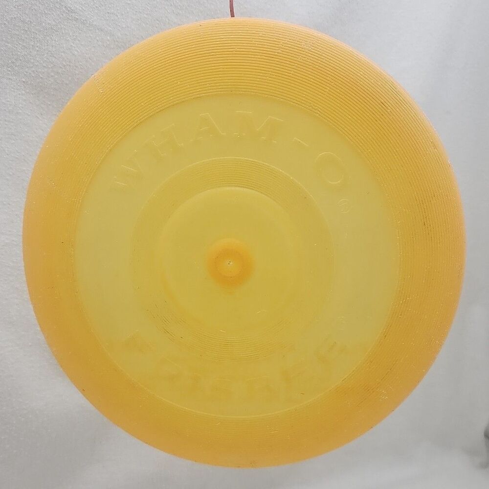 Frisbee Wham-O Flying Disc Orange MFG San Gabriel Calif Mold #13 Vintage 1966